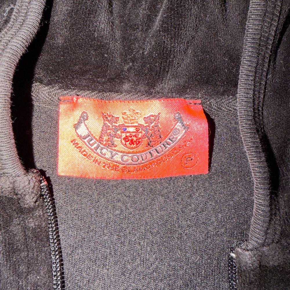 Juicy Couture Black Velour Jacket - Picture 3 of 3